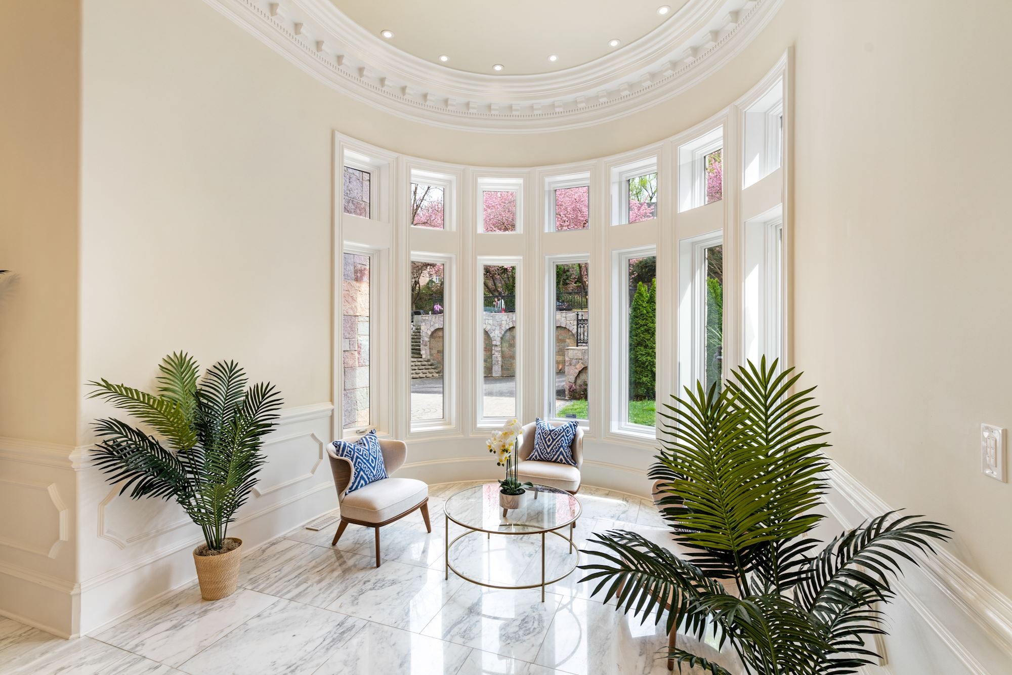 The formal dining room.