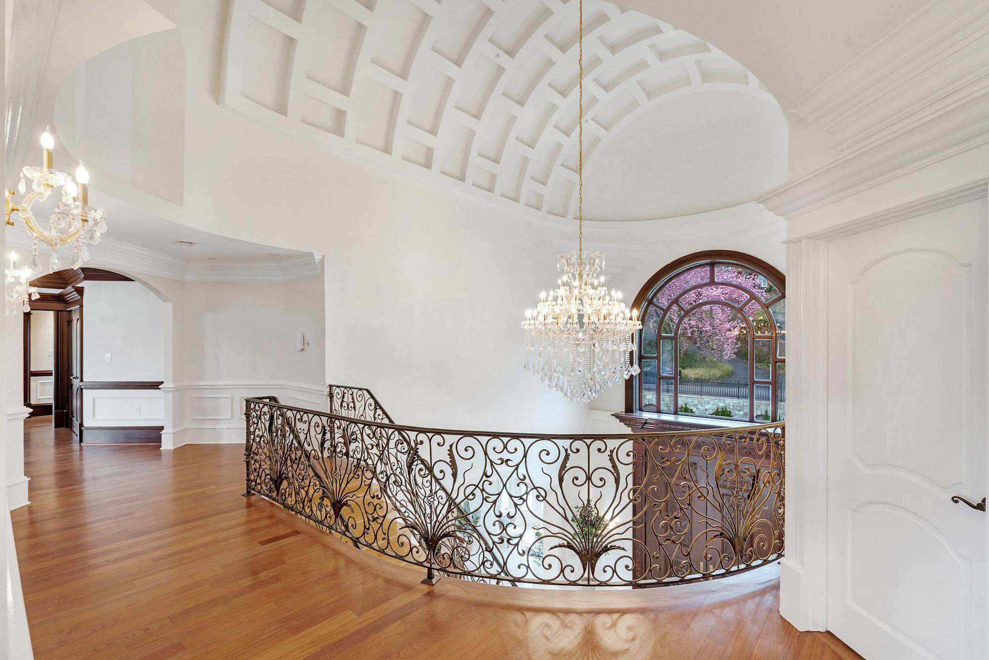 The landing of the guest suites.
