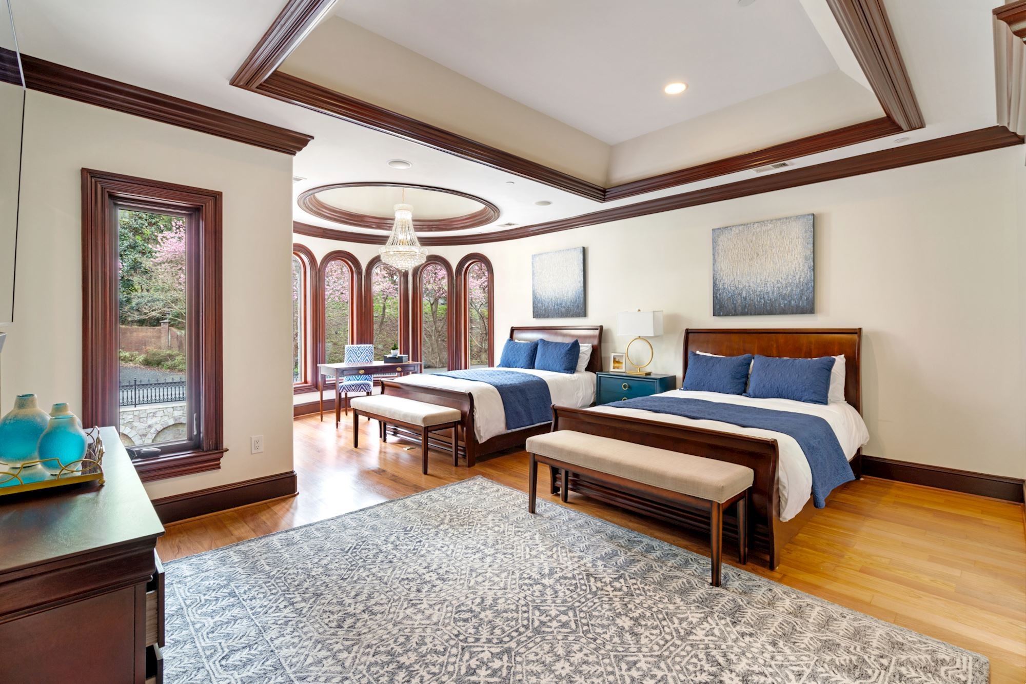 The Maya Angelou Suite, in the turret.
